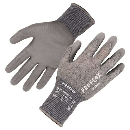 Ergodyne ANSI A4 PU Coated CR Gloves, Gray, Size XXL, PR 7044